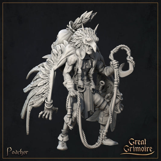 Feather Poacher | Curse of the Celestial Children | D&D Tabletop Miniature | Great Grimoire