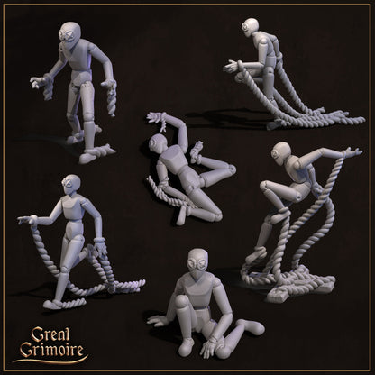 Puppeteer and Puppets | Merchants of the Mystic Market | Tabletop Gaming Miniature | Great Grimoire