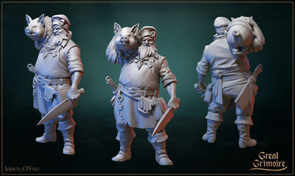 Samuel O'Fish, Fisherman, Cook | Gathering Storm | D&D Tabletop Miniature | Great Grimoire
