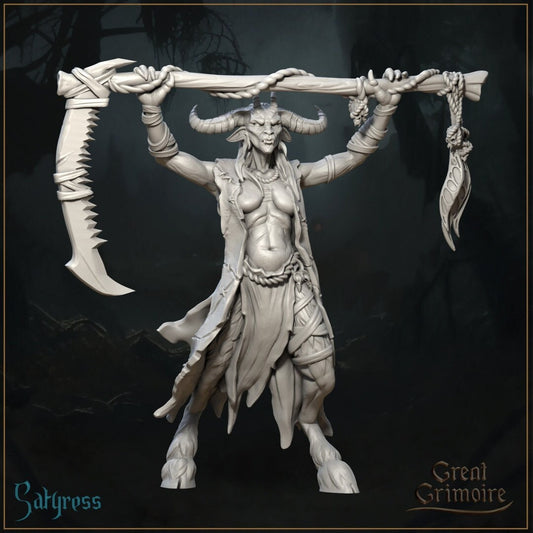 Satyress | Dark Metamorphosis | D&D Tabletop Miniature | Great Grimoire