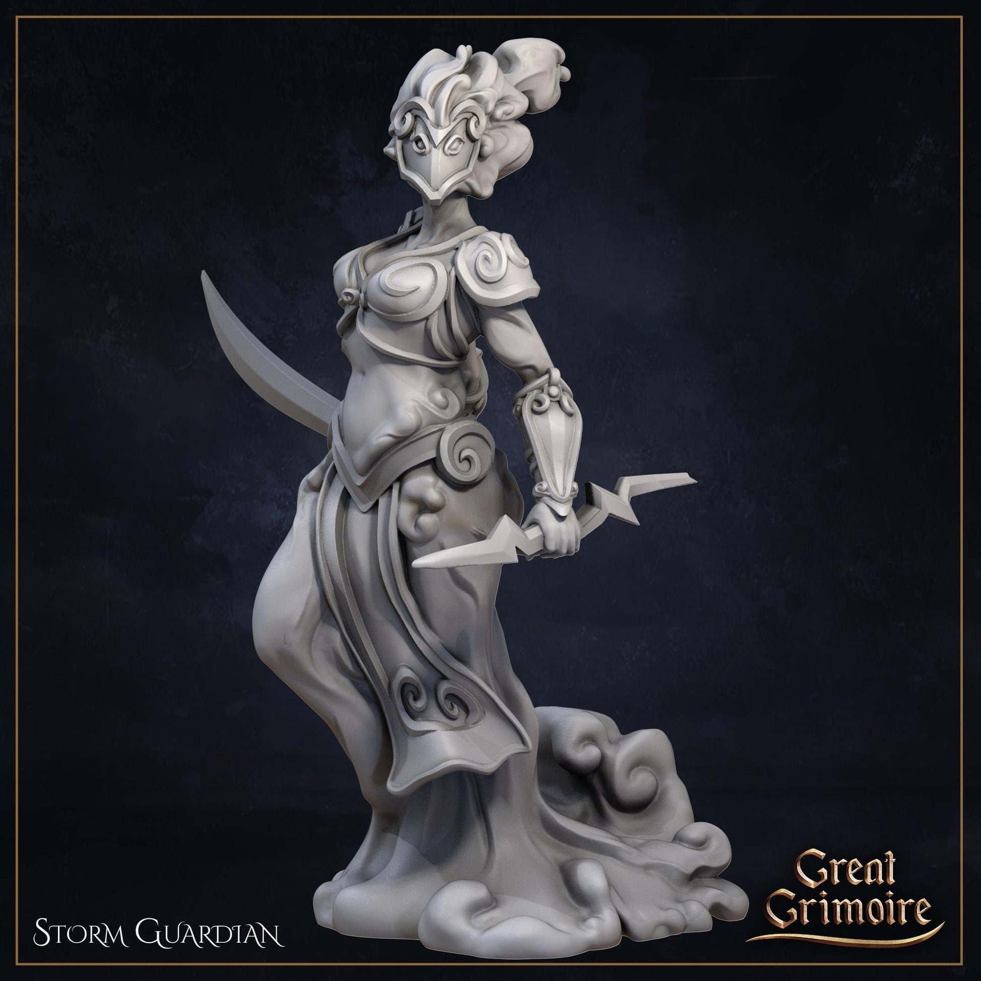 Storm Spirits | Elemental Awakening | D&D Tabletop Miniature | Great Grimoire