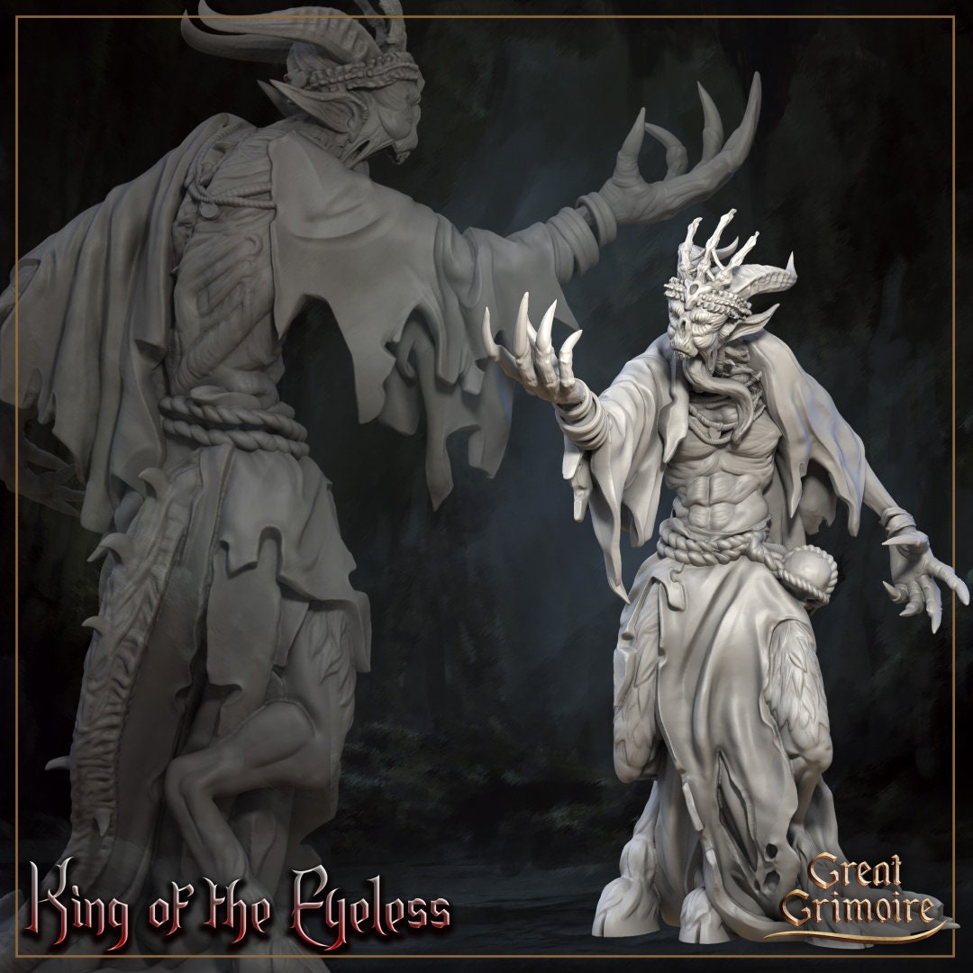 The Exiled and the Eyeless | Horrors of the Underground | D&D Tabletop Miniature | Great Grimoire