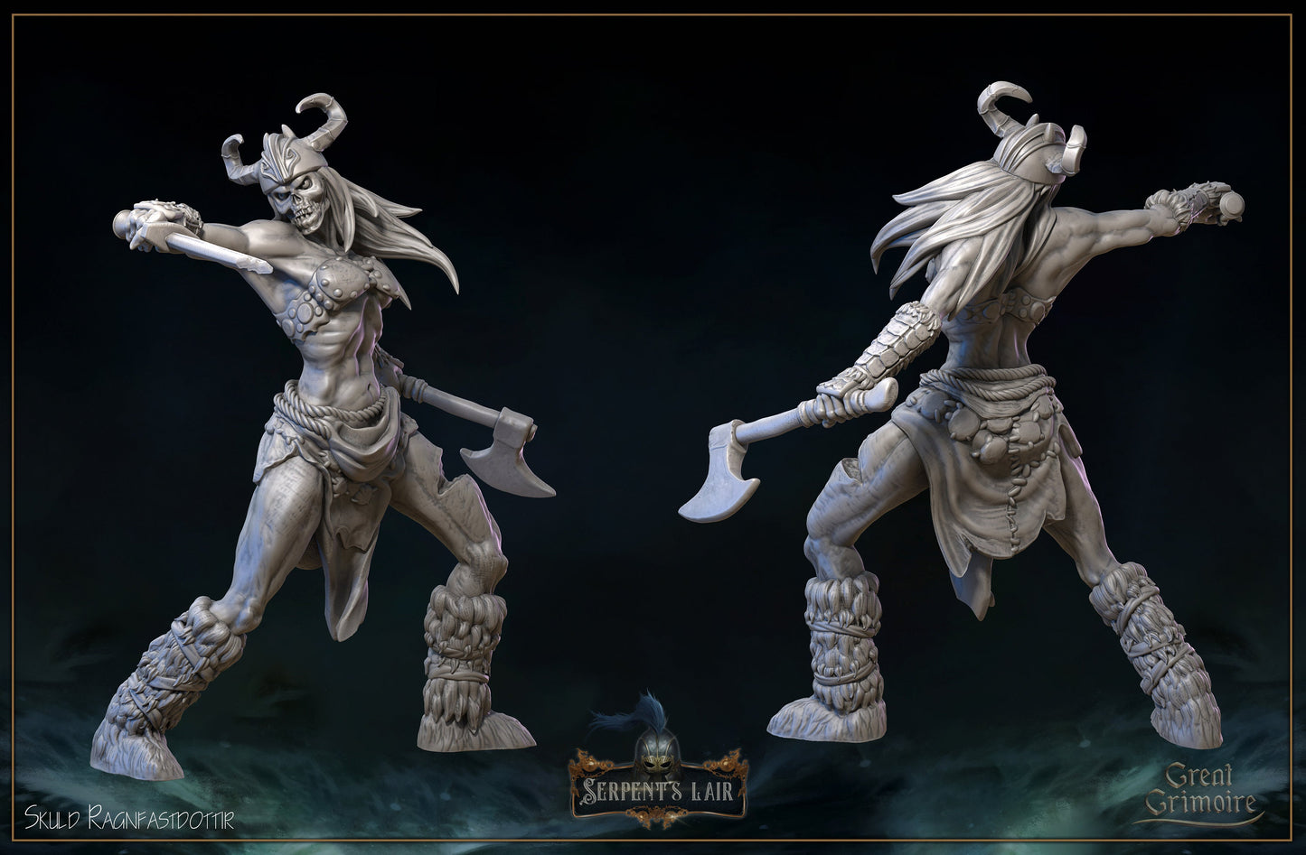 The Rabid Draugr | Serpents Lair | Tabletop Gaming Miniature | Great Grimoire