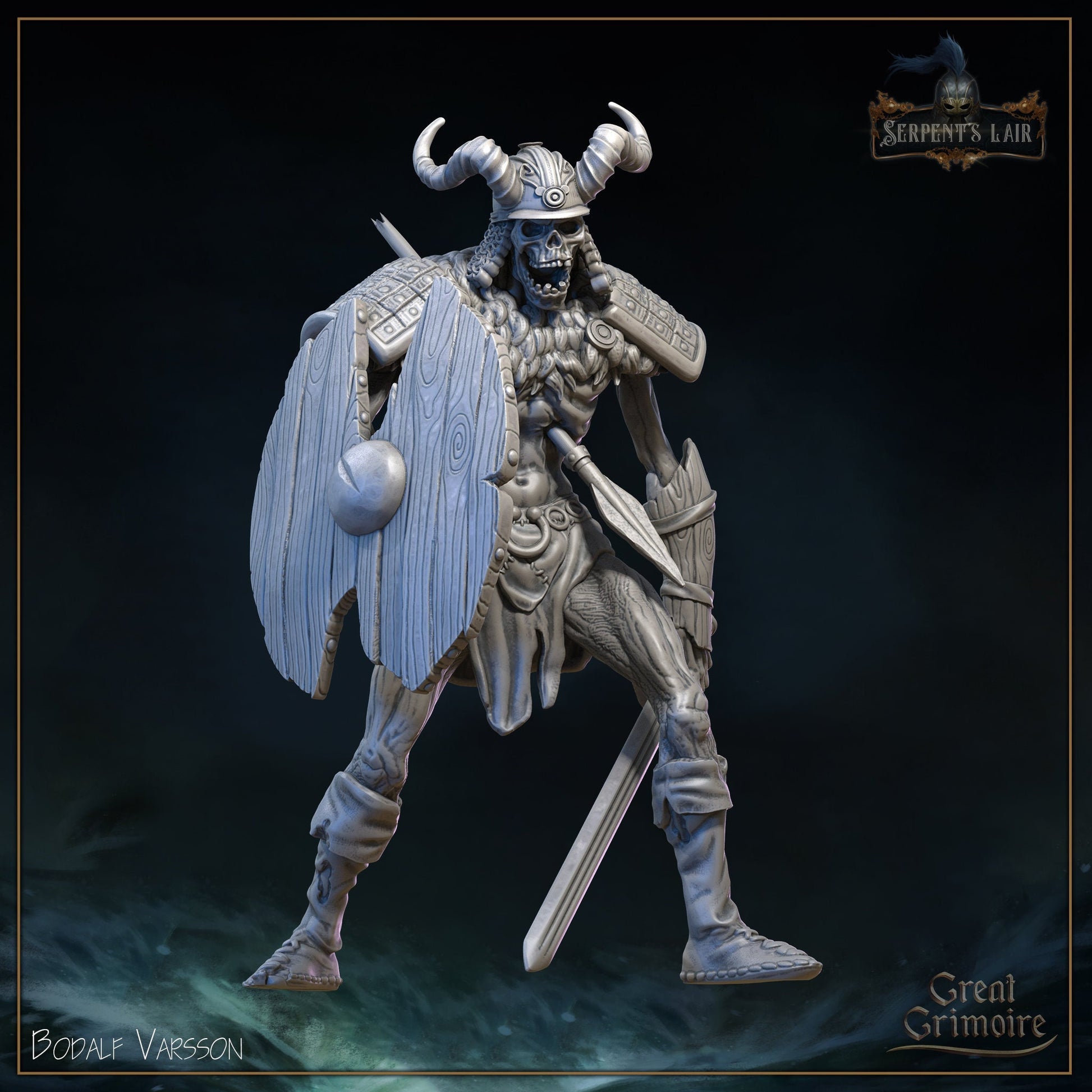 The Rabid Draugr | Serpents Lair | Tabletop Gaming Miniature | Great Grimoire