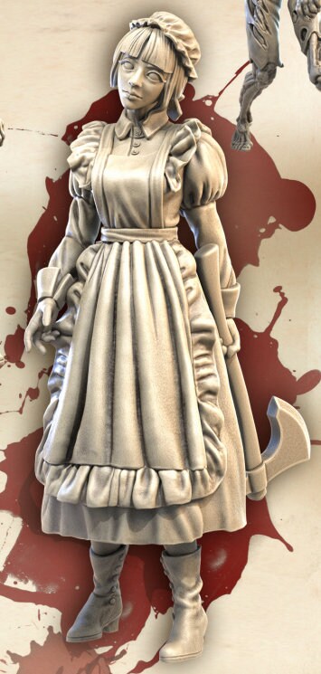 Asylum Staff, Normal and Nightmare | Wicked Hills Asylum | D&D TTRPG Miniature | Great Grimoire