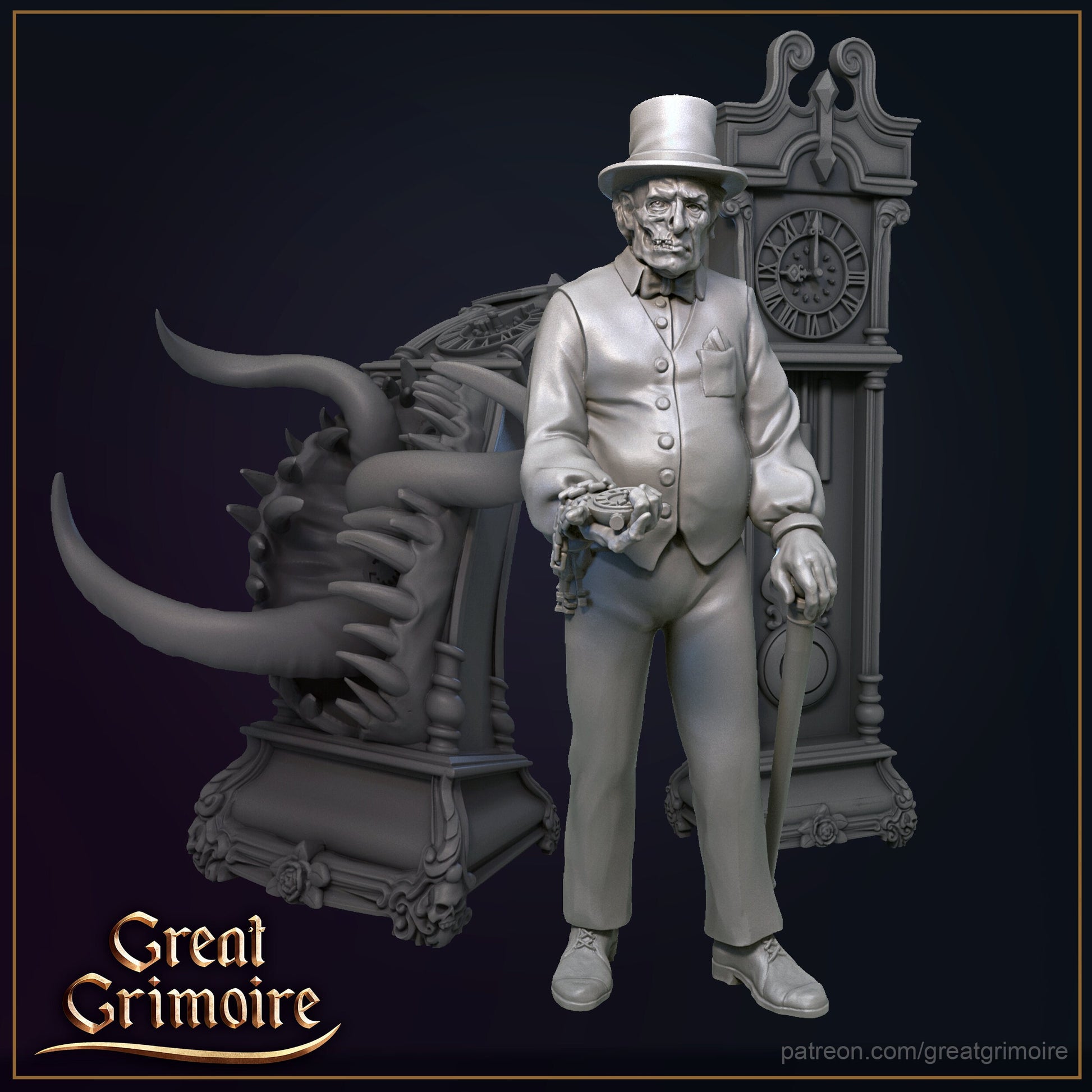 Asylum Staff, Normal and Nightmare | Wicked Hills Asylum | D&D TTRPG Miniature | Great Grimoire