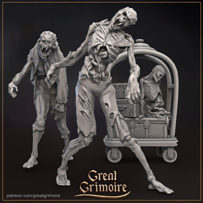 Asylum Staff, Normal and Nightmare | Wicked Hills Asylum | D&D TTRPG Miniature | Great Grimoire