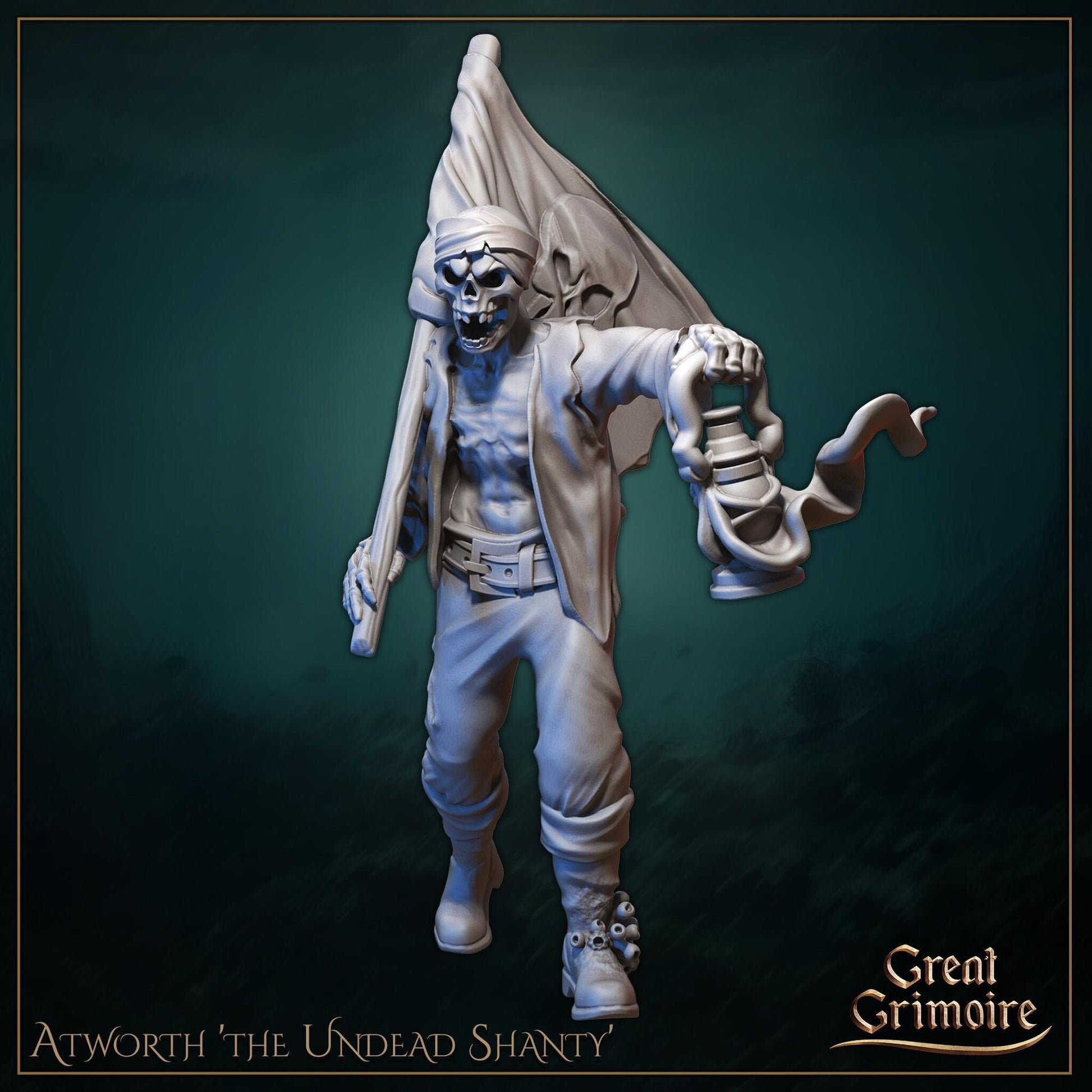 Undead Horde, Drowned Pirates | Gathering Storm | D&D Tabletop Miniature | Great Grimoire