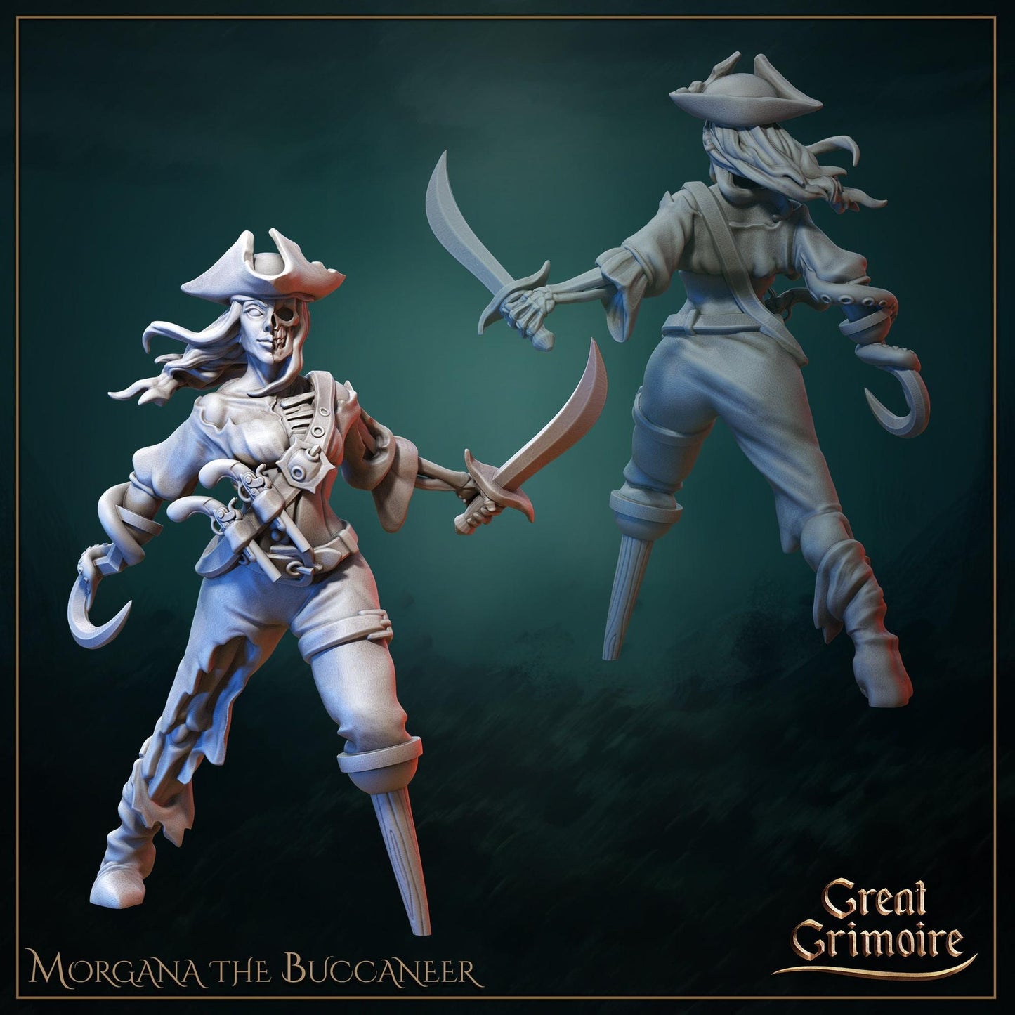 Undead Horde, Drowned Pirates | Gathering Storm | D&D Tabletop Miniature | Great Grimoire