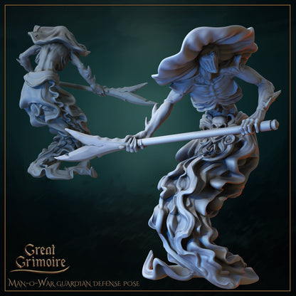 Underwater Sentinels, Jellyfish Warriors | Gathering Storm | D&D Tabletop Miniature | Great Grimoire