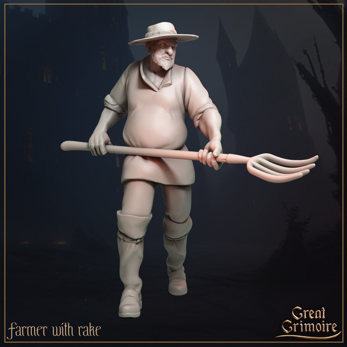 Villagers | TTRPG Miniature | Great Grimoire | Unpainted, Unplated Resin 8k