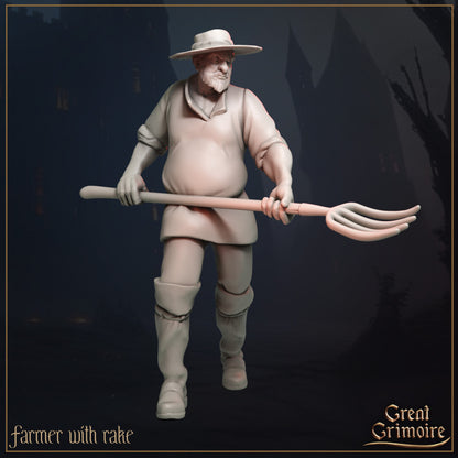 Villagers | TTRPG Miniature | Great Grimoire | Unpainted, Unplated Resin 8k