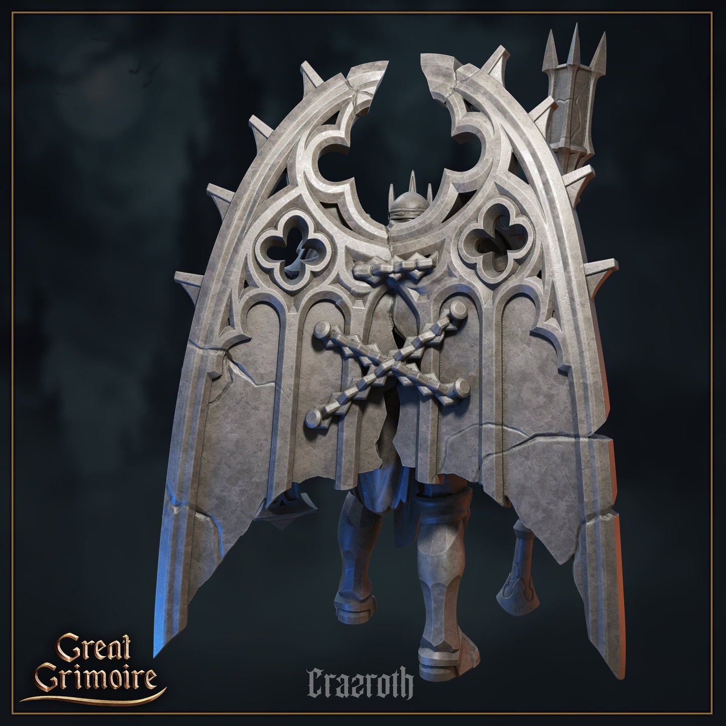 Crazroth | Cursed in Stone | D&D Tabletop Miniature | Great Grimoire