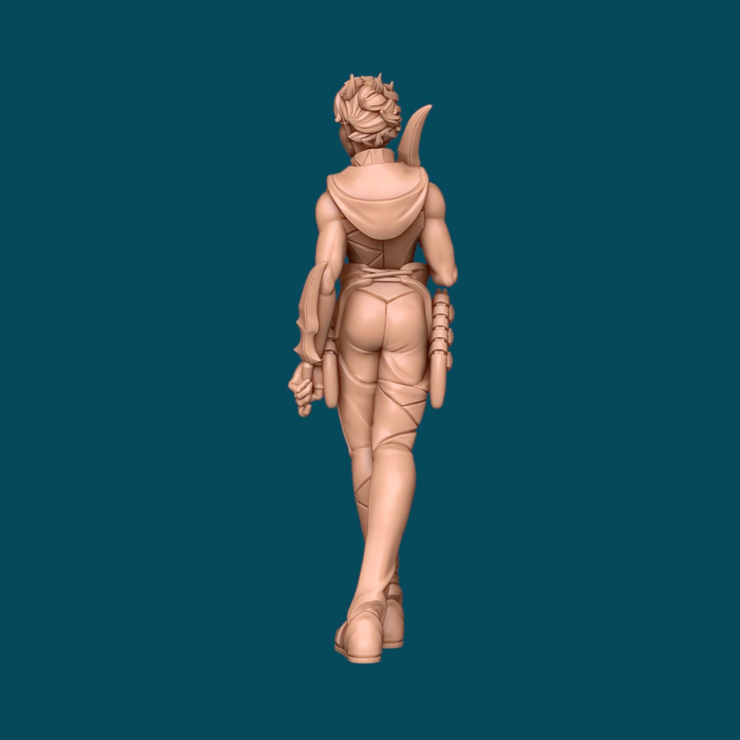 Kal a Murder-Happy Drow | D&D TTRPG Miniature | Awkward Penguin Minis