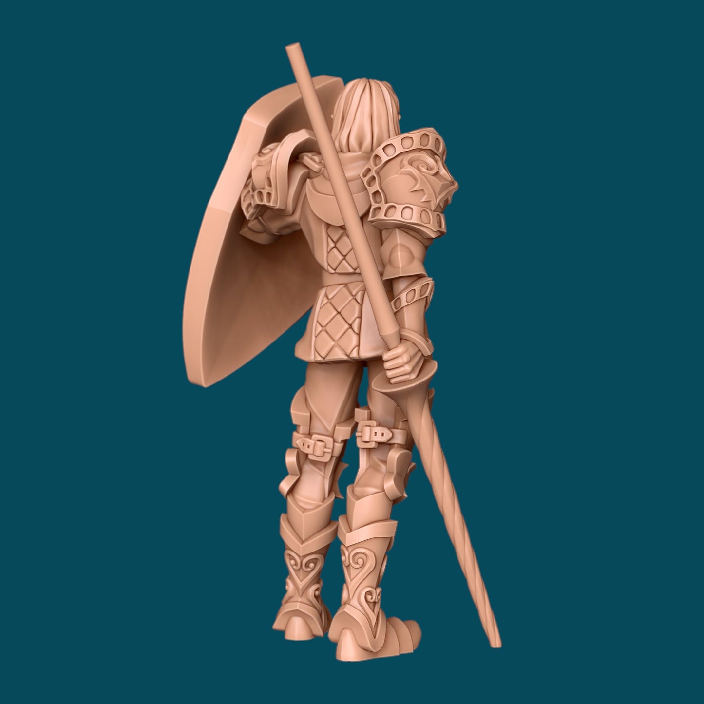 Jack a Knight of Hearts | D&D TTRPG Miniature | Awkward Penguin Minis