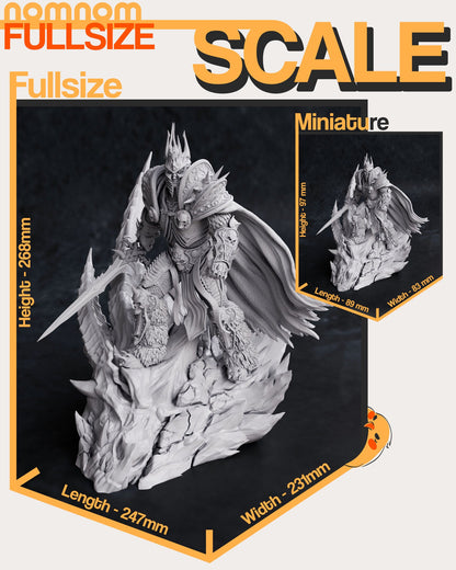 Frozen Death Knight | Resin Garage Kit Figure Video Game Fan Art | Nomnom Figures