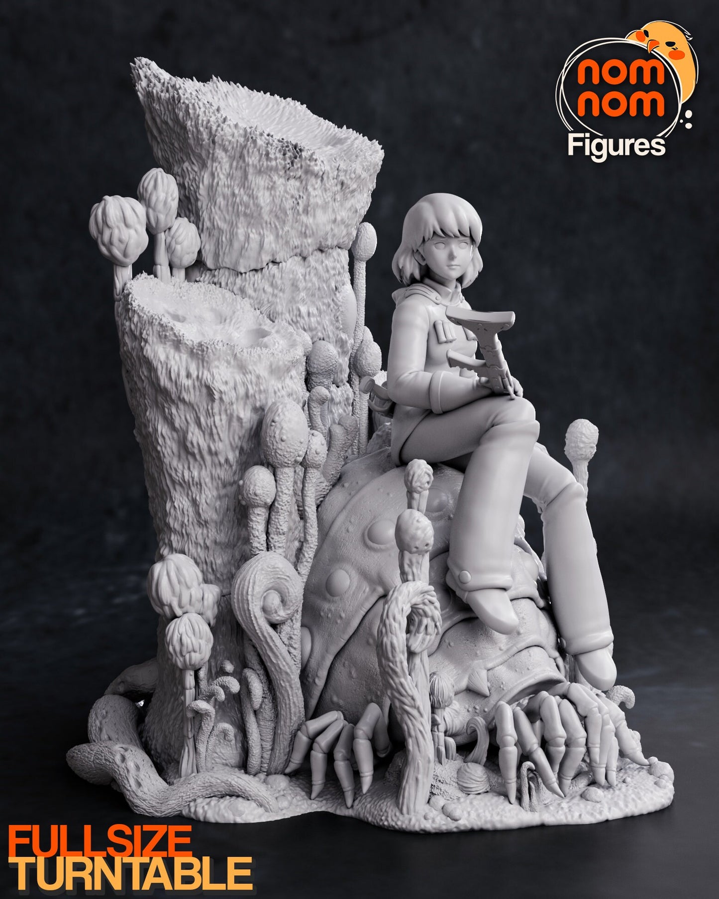 Post-Apocalyptic Windy Gal | Resin Garage Kit Figure Movie Fan Art | Nomnom Figures