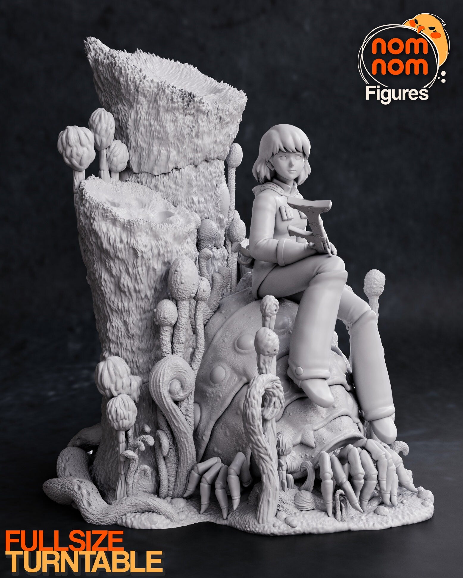 Post-Apocalyptic Windy Gal | Resin Garage Kit Figure Movie Fan Art | Nomnom Figures