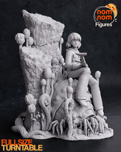 Post-Apocalyptic Windy Gal | Resin Garage Kit Figure Movie Fan Art | Nomnom Figures