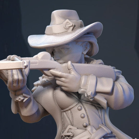 Dana Hunter | TTRPG Miniature | Great Grimoire | Unpainted, Unplated Resin 8k