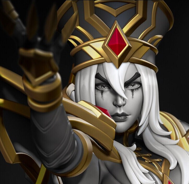 Scarlet Inquisitor | Resin Garage Kit Figure Video Game Fan Art | Nomnom Figures