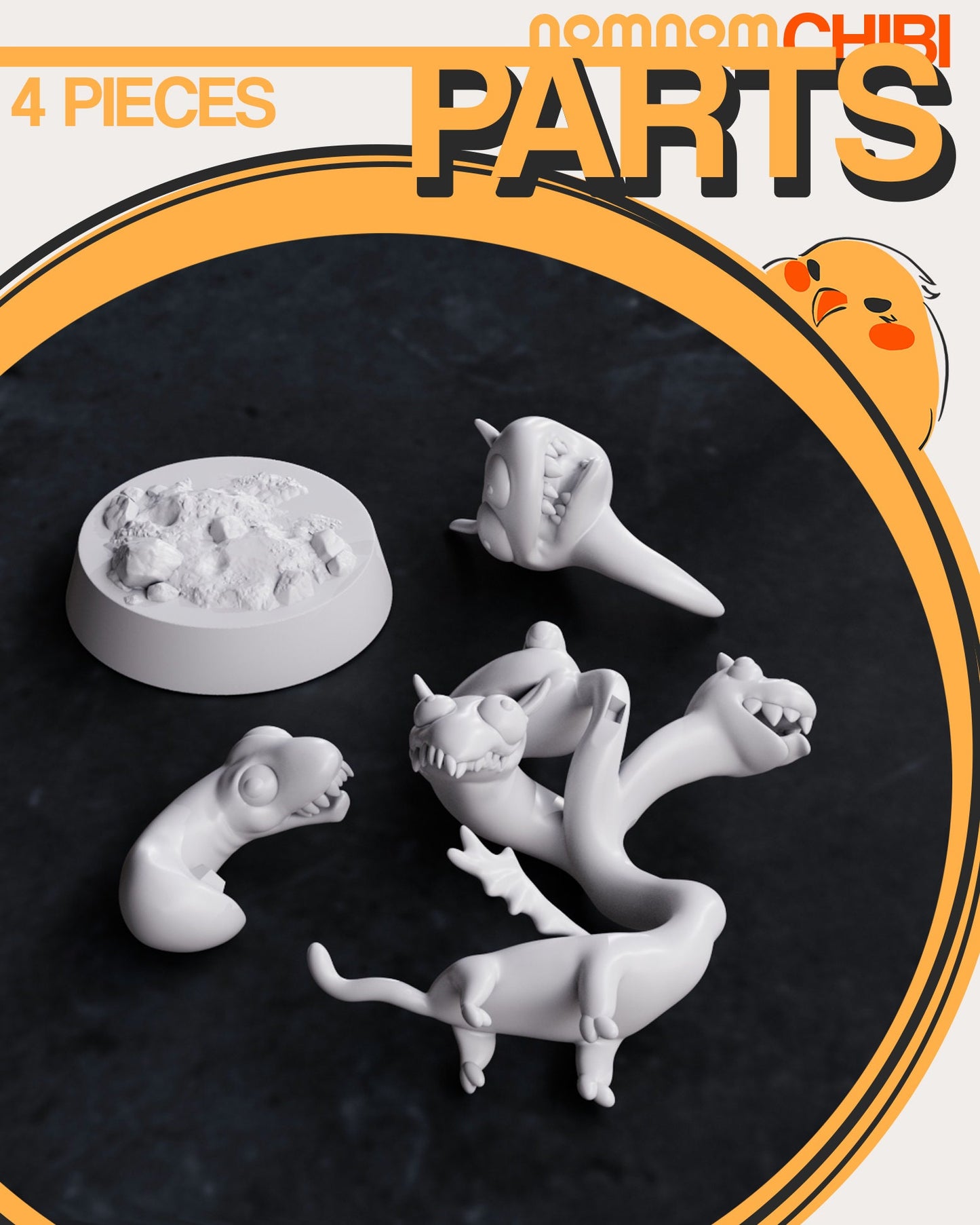 Goofy Dragon Queen | Resin Garage Kit Figure D&D Game Fan Art | Nomnom Figures