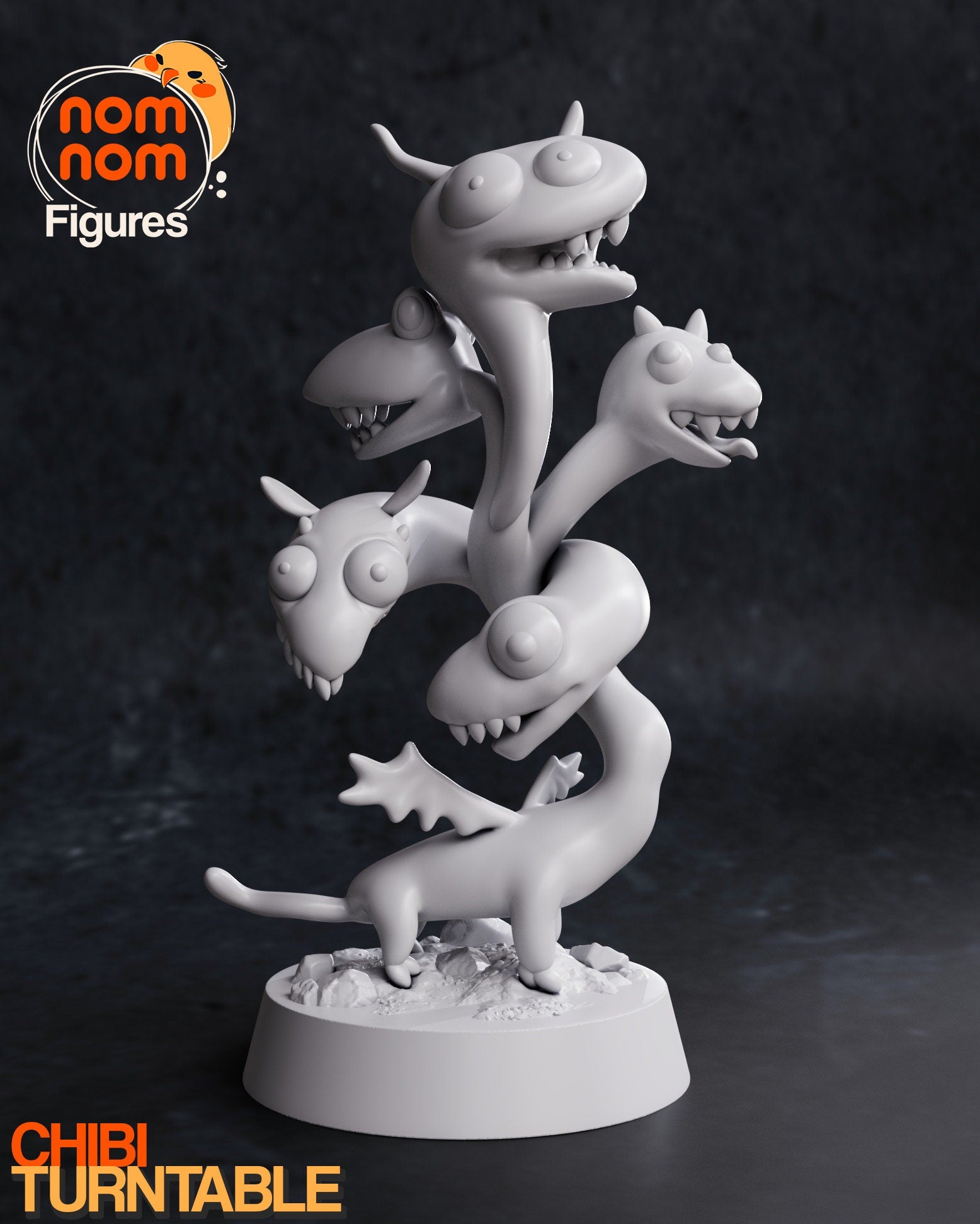 Goofy Dragon Queen | Resin Garage Kit Figure D&D Game Fan Art | Nomnom Figures