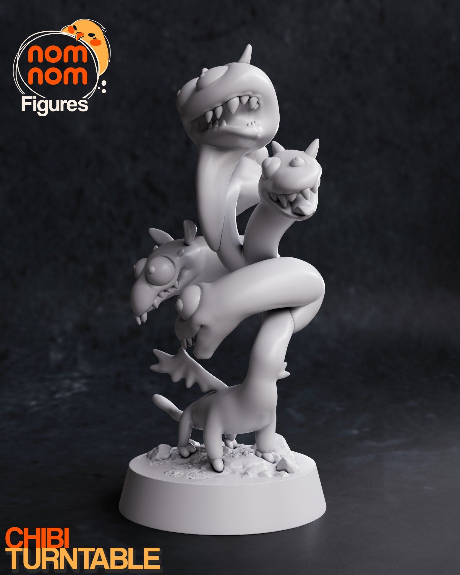 Goofy Dragon Queen | Resin Garage Kit Figure D&D Game Fan Art | Nomnom Figures