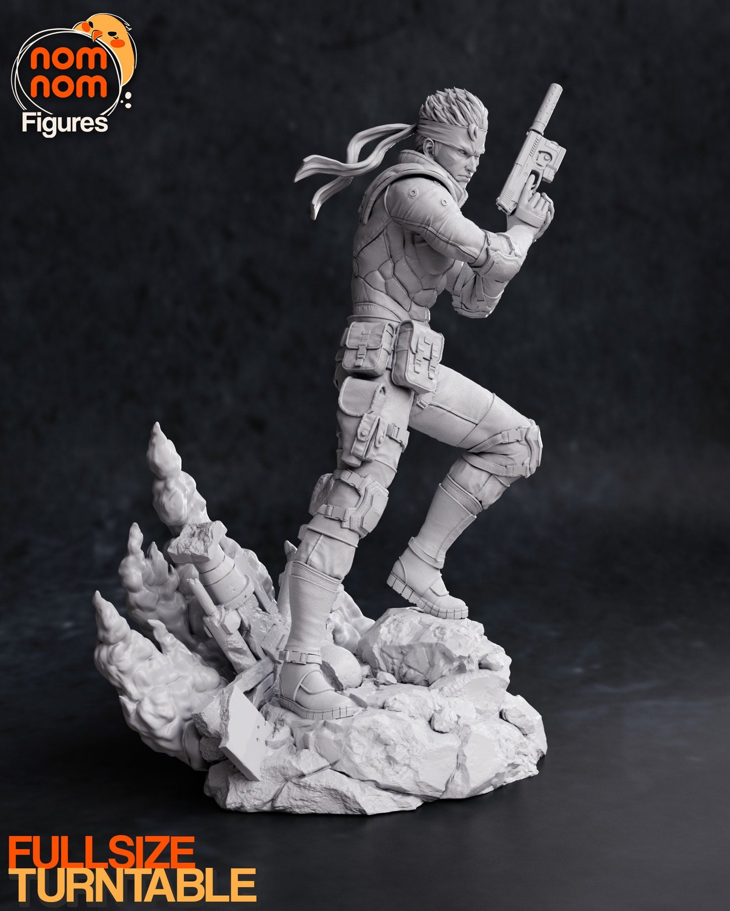 Sneaky Firm Reptile | Resin Garage Kit Figure Video Game Fan Art | Nomnom Figures