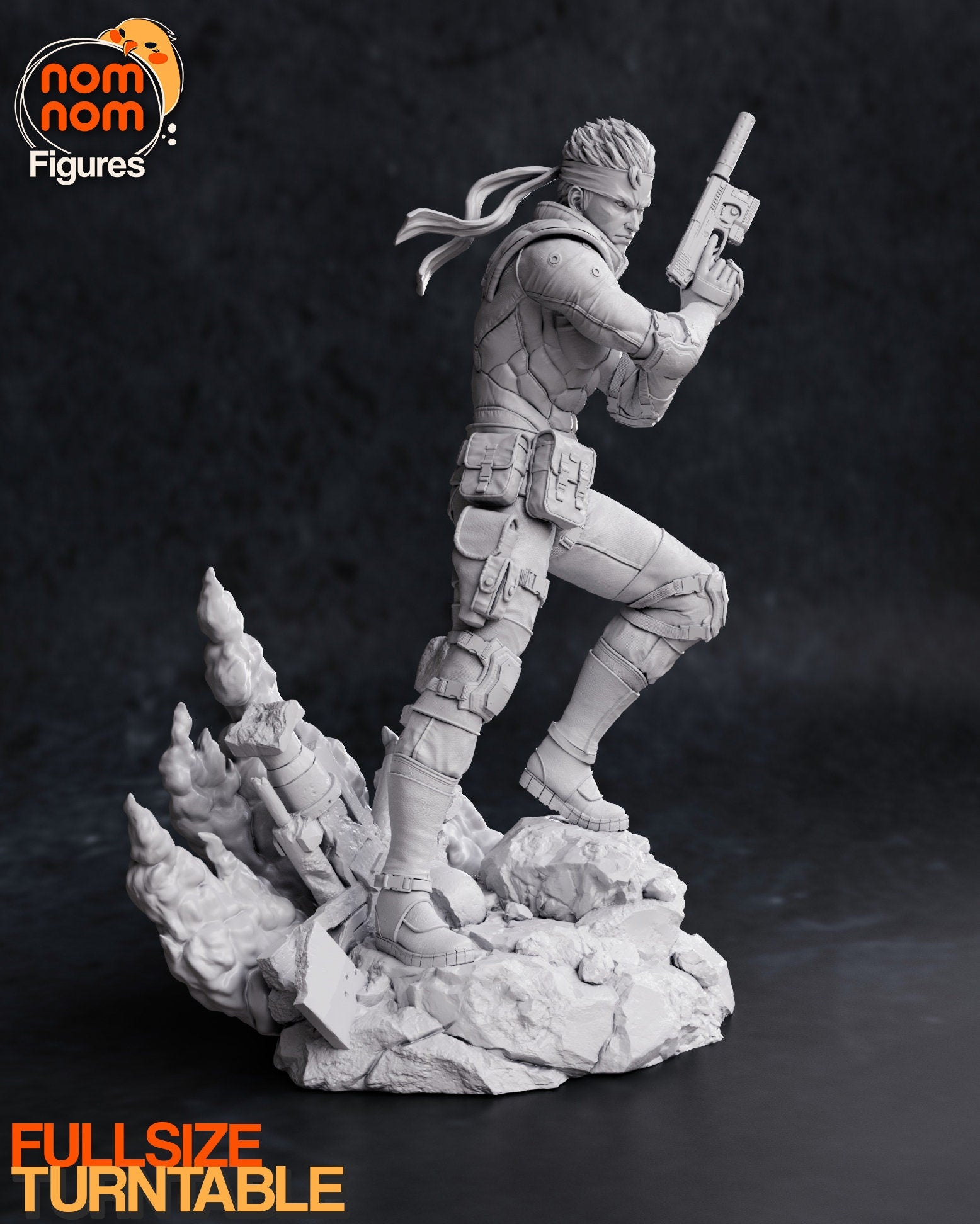 Sneaky Firm Reptile | Resin Garage Kit Figure Video Game Fan Art | Nomnom Figures
