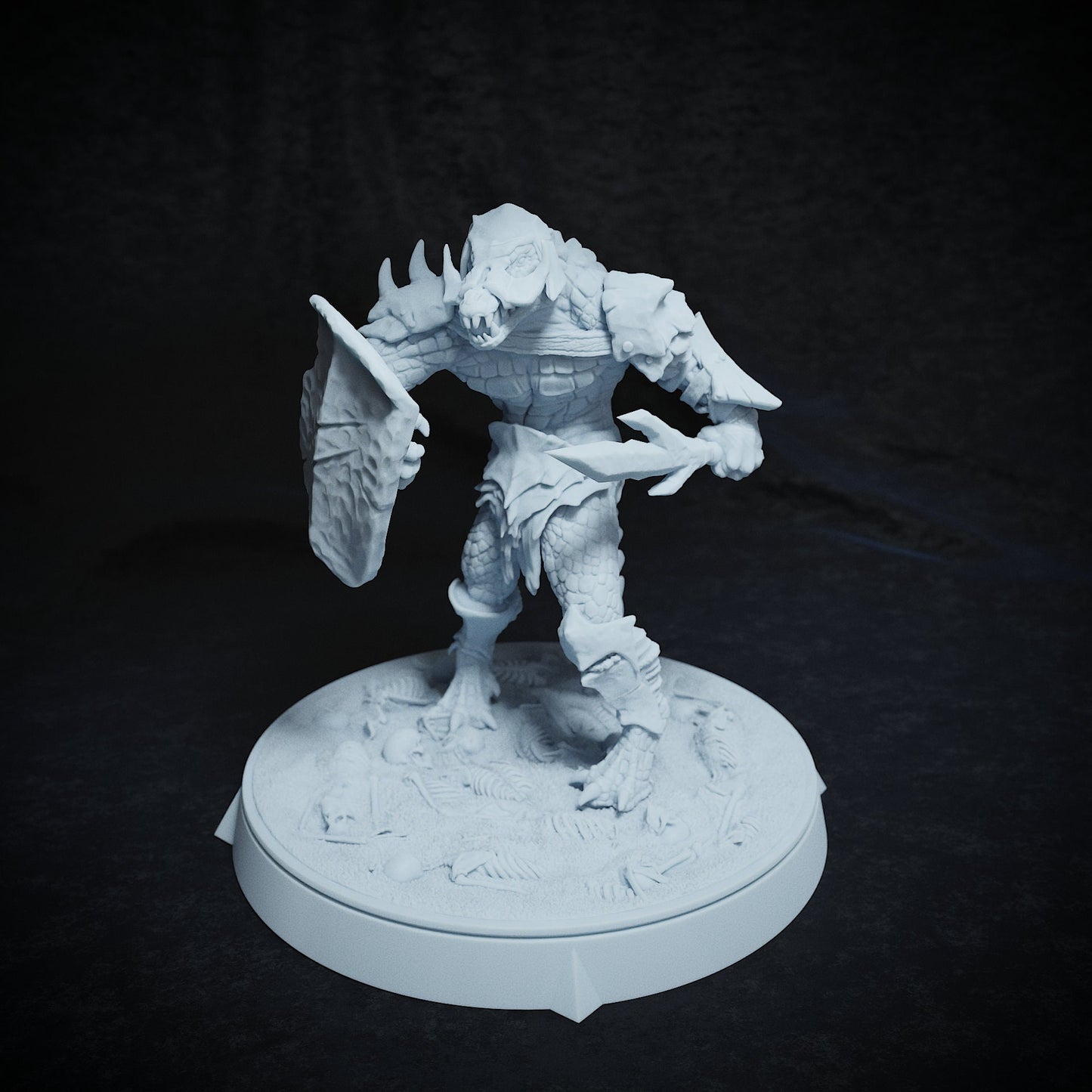 Arak Army, Crocodile Folk, Dragonborn | TABLETOP SCALE | TTRPG Miniature | Cripta Studios