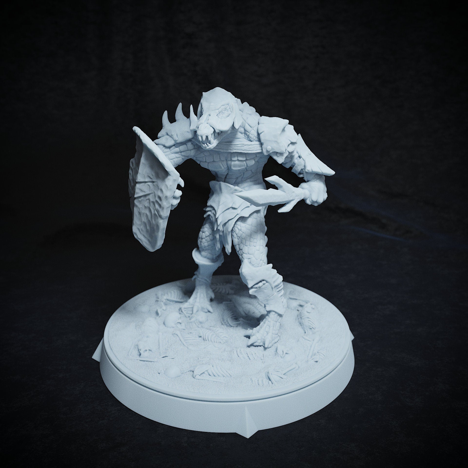 Arak Army, Crocodile Folk, Dragonborn | TABLETOP SCALE | TTRPG Miniature | Cripta Studios