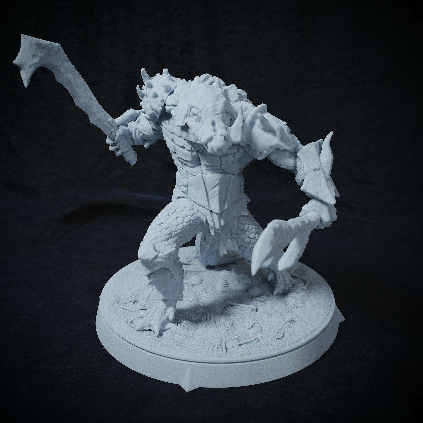 Arak Army, Crocodile Folk, Dragonborn | TABLETOP SCALE | TTRPG Miniature | Cripta Studios