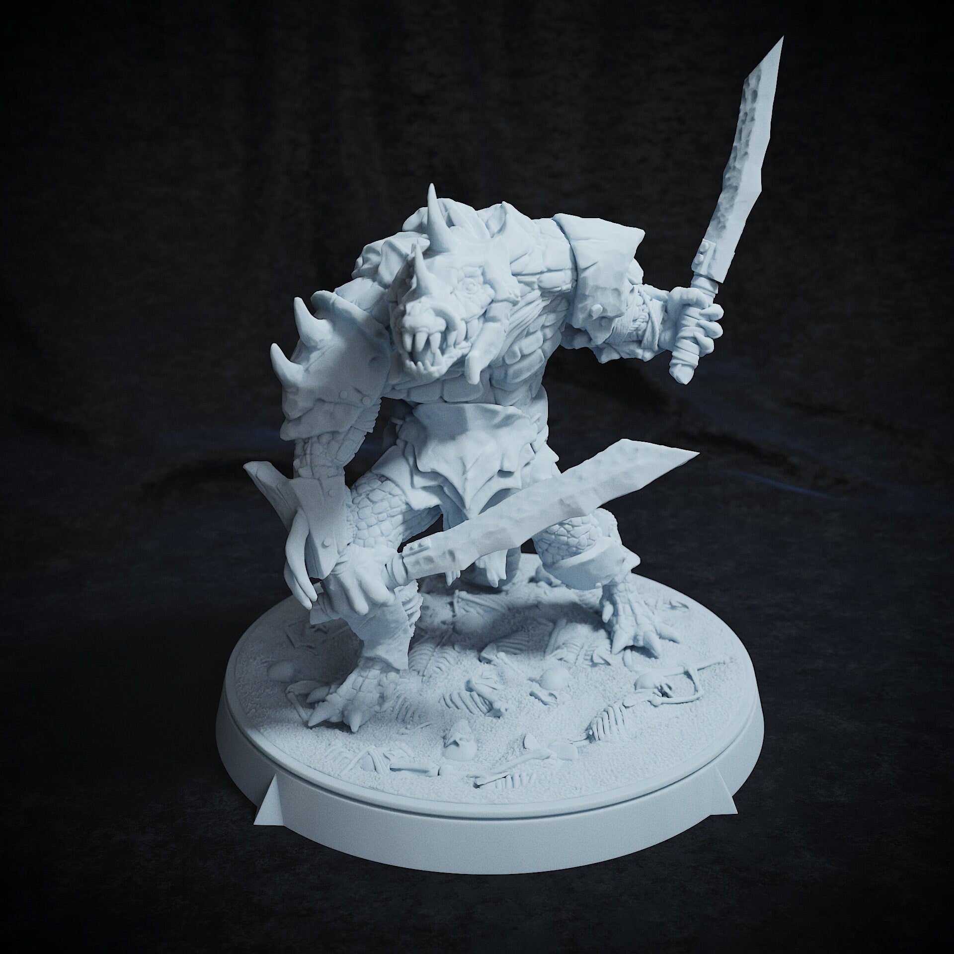 Arak Army, Crocodile Folk, Dragonborn | TABLETOP SCALE | TTRPG Miniature | Cripta Studios