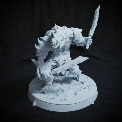 Arak Army, Crocodile Folk, Dragonborn | TABLETOP SCALE | TTRPG Miniature | Cripta Studios