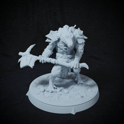 Arak Army, Crocodile Folk, Dragonborn | TABLETOP SCALE | TTRPG Miniature | Cripta Studios