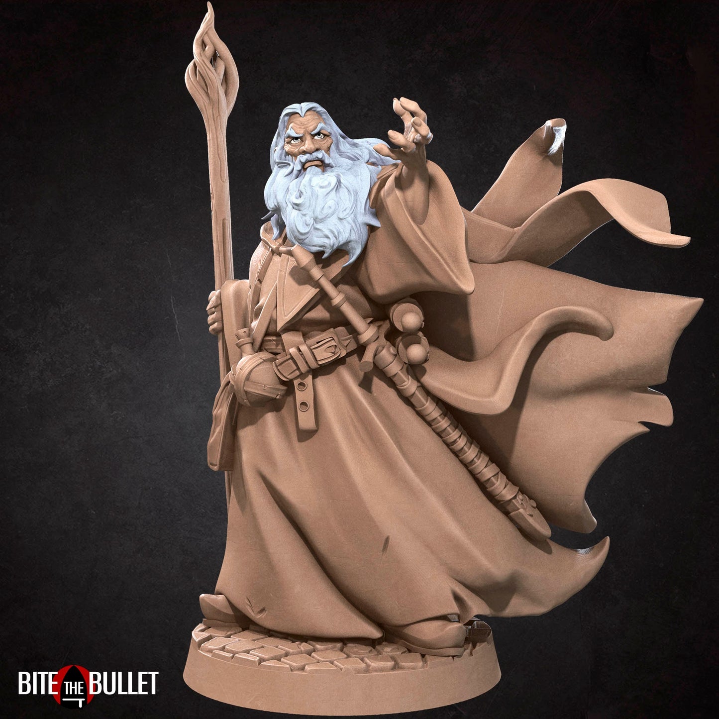 Bullet Rings, Wizard, Fellowship Explorers | TABLETOP SCALE | TTRPG Miniature | Bite the Bullet | Unpainted, Unplated Resin 8k