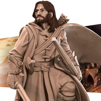 Bullet Rings, Ranger, Fellowship Explorers | TABLETOP SCALE | TTRPG Miniature | Bite the Bullet | Unpainted, Unplated Resin 8k