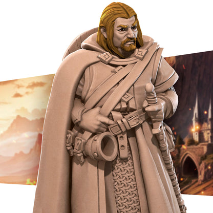 Bullet Rings, Human, Fellowship Explorers | TABLETOP SCALE | TTRPG Miniature | Bite the Bullet | Unpainted, Unplated Resin 8k