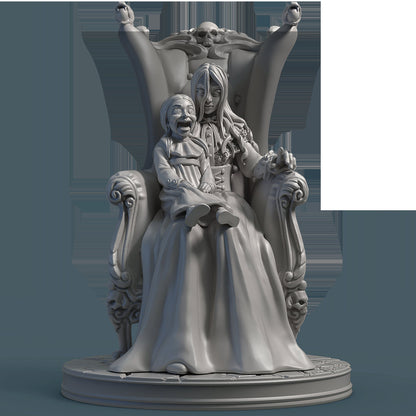 Alice and Orthanc the Doll | Wicked Hills Asylum | D&D TTRPG Miniature | Great Grimoire