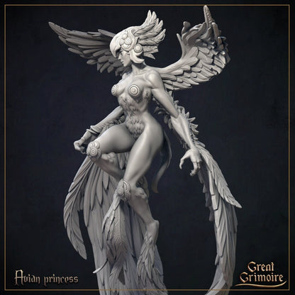 Avian Princess | Curse of the Celestial Children | D&D Tabletop Miniature | Great Grimoire