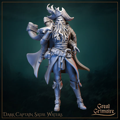 Captain Sadie Waters, Cursed Pirate | Gathering Storm | D&D Tabletop Miniature | Great Grimoire