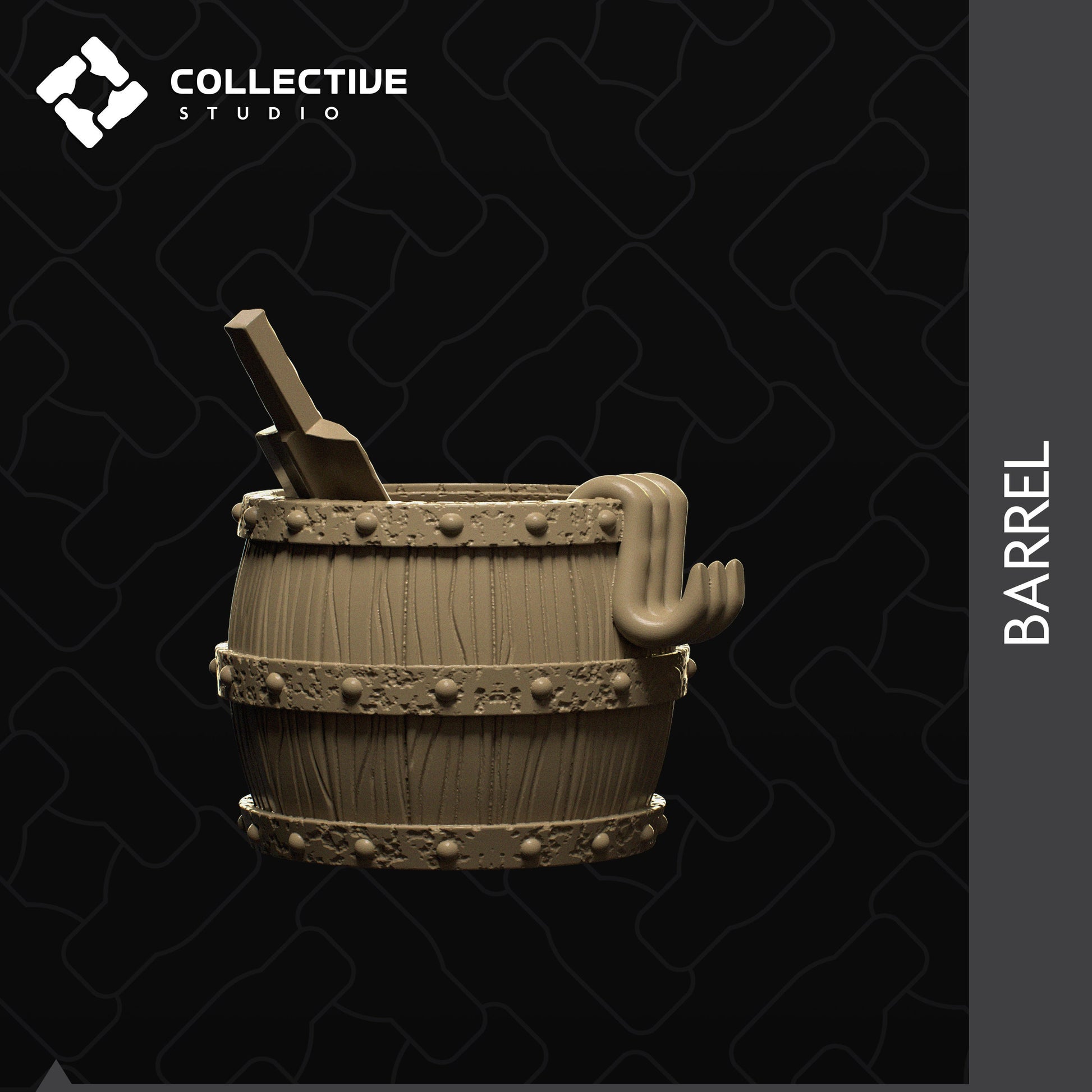 Barrel | D&D Scatter Miniature | Collective Studio