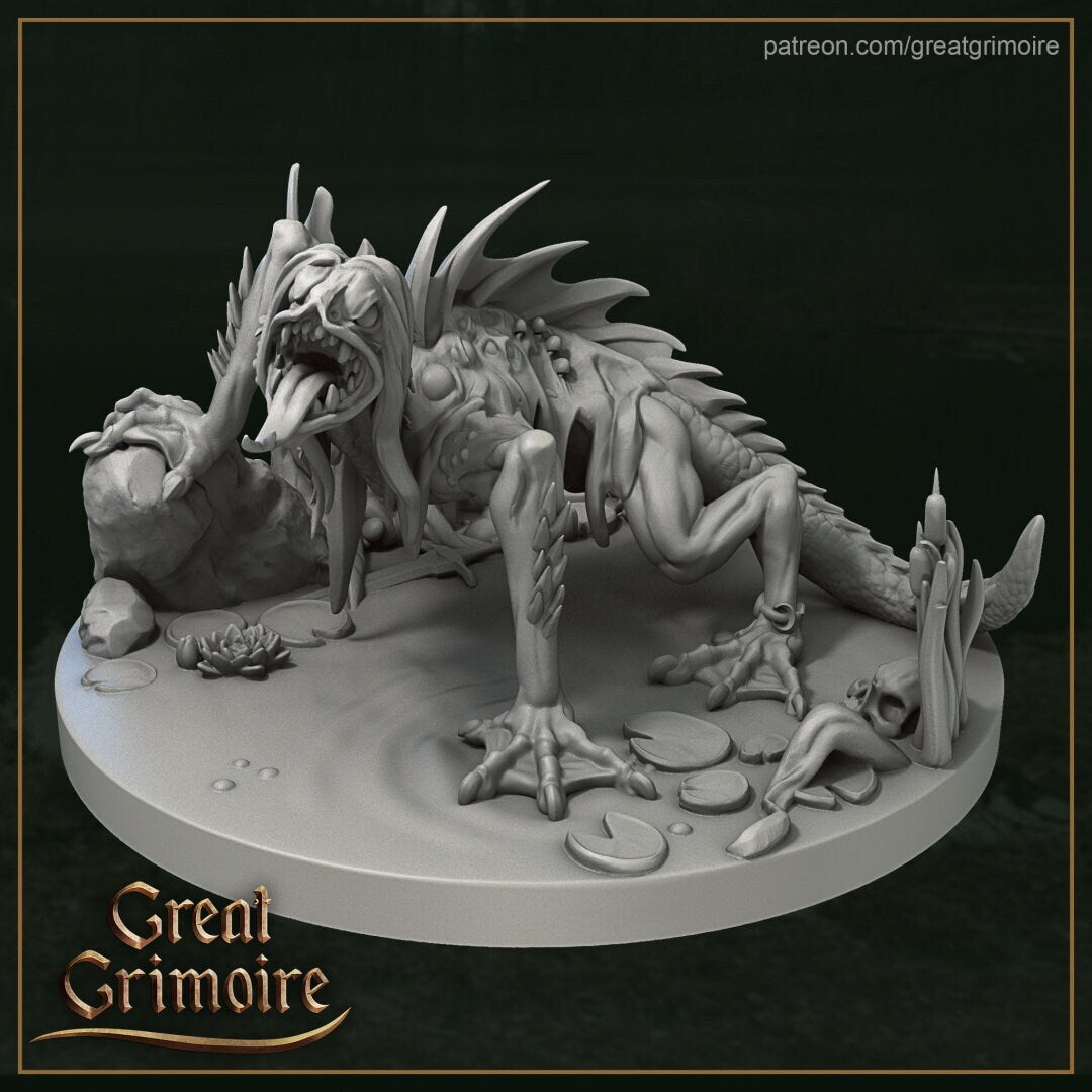 Dark Kikimora, Swamp River Monster | TABLETOP SCALE | D&D TTRPG Miniature | Great Grimoire
