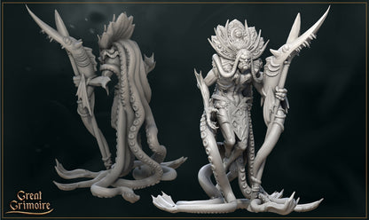 Deep Sea Shaman | Tides of the Abyss | D&D TTRPG Miniature | Great Grimoire