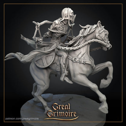 Famine Rider | TABLETOP SCALE | D&D TTRPG Miniature | Great Grimoire