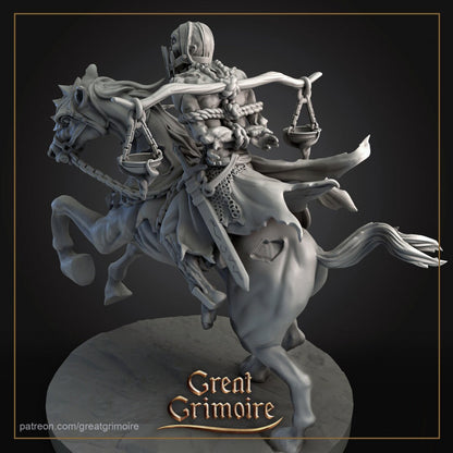 Famine Rider | TABLETOP SCALE | D&D TTRPG Miniature | Great Grimoire
