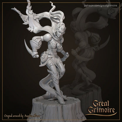 Forest Elf | TABLETOP SCALE | D&D TTRPG Miniature | Great Grimoire