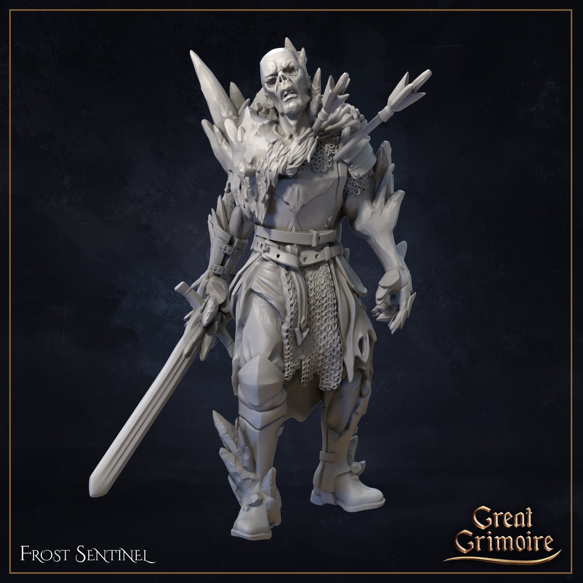 Frozen Knights | TABLETOP SCALE | D&D TTRPG Miniature | Great Grimoire