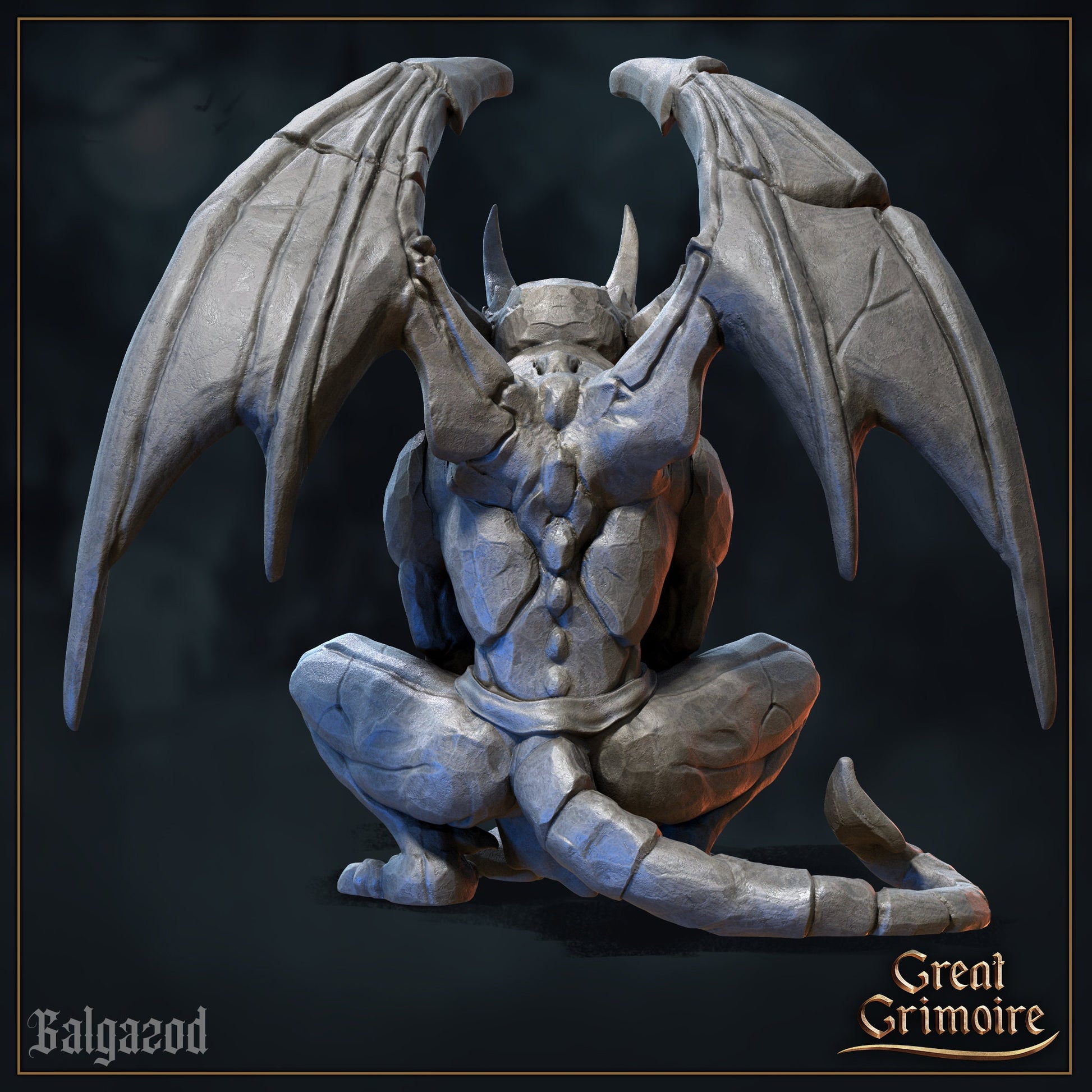Gargoyles | Cursed in Stone | D&D Tabletop Miniature | Great Grimoire